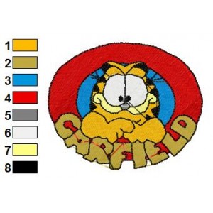 Garfield 22 Embroidery Design
